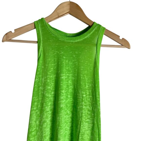 Becca Beach Date High Neck Lime Green Side Knot Swim Coverup Dress Size S - Picture 3 of 7